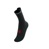 Compressport - Pro Racing Socks v4.0 Run High - Black/White Medias COMPRESSPORT 