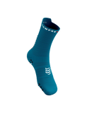 COMPRESSPORT Pro Racing Socks V4.0 Run High - Mosaic Blue/Magnet Medias Compressport 