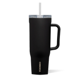 CORKCICLE 40 OZ CRUISER MATTE BLACK TRIPLE INSULATED TUMBLER WITH HANDLE AND STRAW BOTELLA CORKCICLE 