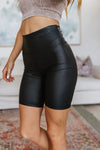 FOIL HIGHWAIST SCALE BIKER SHORT MONO B 