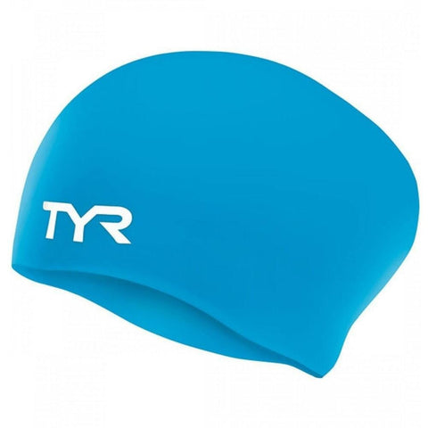 GORRA TYR LONG HAIR SILICONE CAP - BLUE TYR 