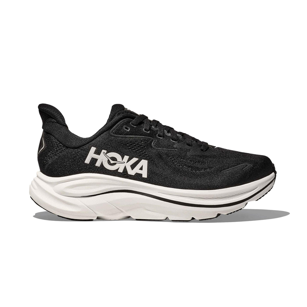 Hoka Clifton 10 Hombre Black / White #Color_Black / White