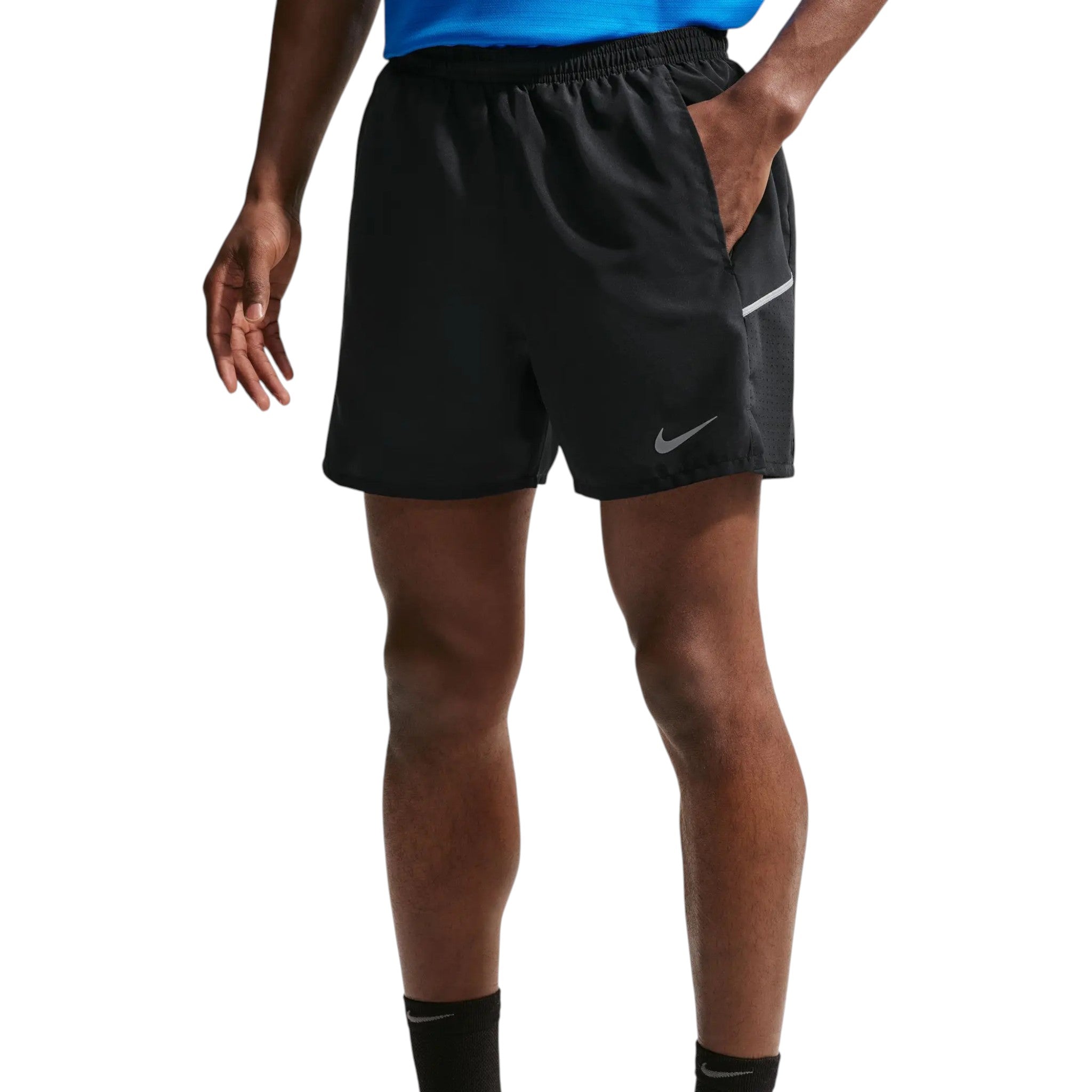 Nike Dri-Fit Miler Brief-Lined 5" Hombre Black #Color_Black