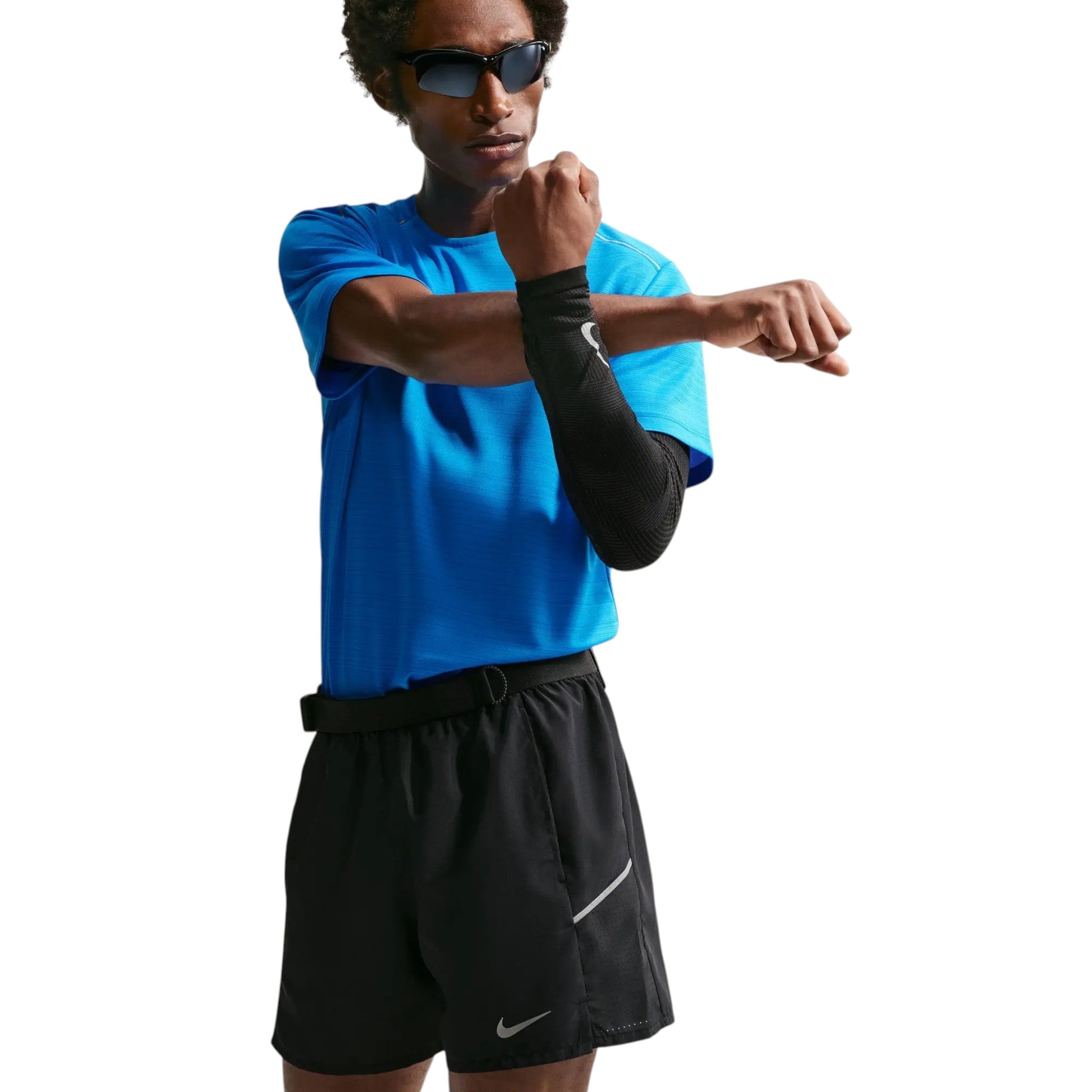 Nike Dri-Fit Miler Brief-Lined 5" Hombre Black #Color_Black