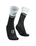 Mid Compression Socks V2.0 - Black White Medias COMPRESSPORT 