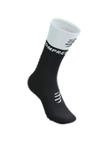 Mid Compression Socks V2.0 - Black White Medias COMPRESSPORT 