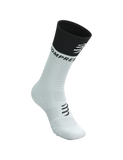 Mid Compression Socks V2.0 - White Black Medias COMPRESSPORT 