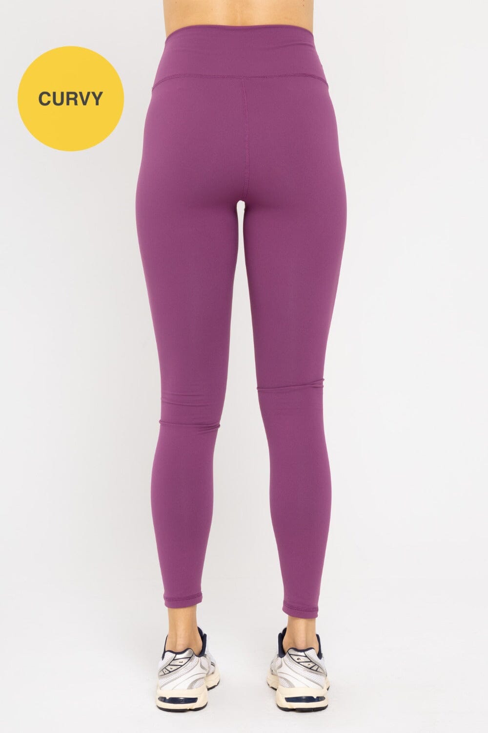 Mono B CURVY Nylon-Blend Essential Solid Leggings LICRA MONO B 