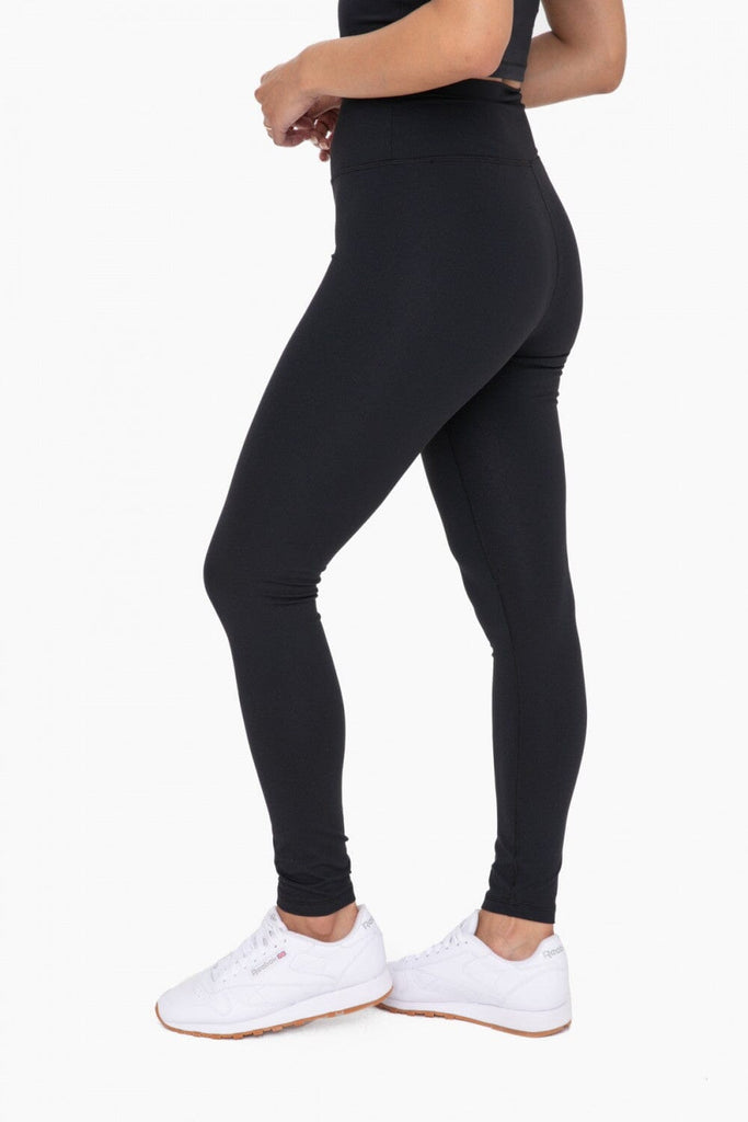 MONO B Nylon-Blend Essential Solid Leggings MUJER – Workout