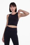 Mono B Strap Back Cropped Top with Built-In Sports SPORTBRA MONO B 