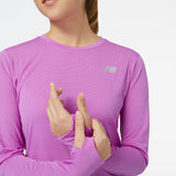 NEW BALANCE WOMEN'S ACCELERATE LONG SLEEVE TOP T-SHIRT W NEW BALANCE 