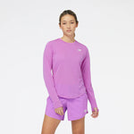 NEW BALANCE WOMEN'S ACCELERATE LONG SLEEVE TOP T-SHIRT W NEW BALANCE 