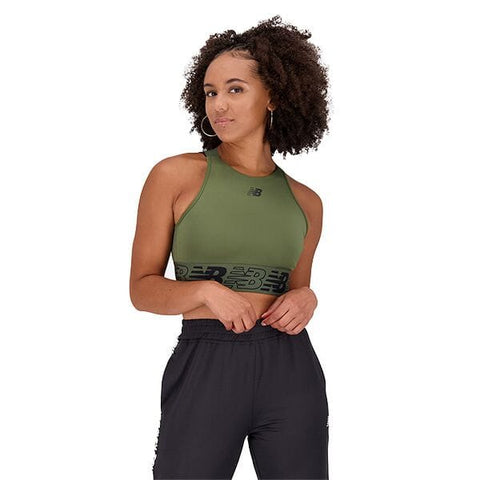 NEW BALANCE WOMEN'S RELENTLESS CROP BRA SPORTBRA NEW BALANCE 