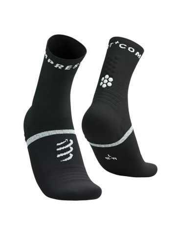 Pro Marathon Socks V2.0 - Black White Medias COMPRESSPORT 