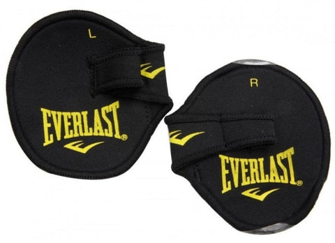 PROTECTORES DE PALMAS PARA PESAS NEGRO GUANTES EVERLAST 