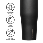 PROTEIN SHAKER - 30 OZ BLACK SLATE VASO CORKCICLE 