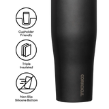 PROTEIN SHAKER - 30 OZ BLACK SLATE VASO CORKCICLE 