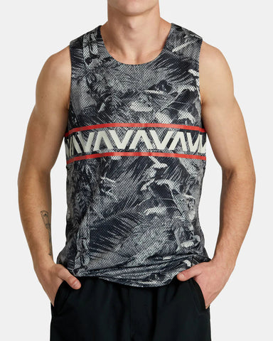 RVCA HAWAII TARO MESH TANK TOP T-SHIRT RVCA 