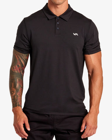 RVCA SPORT VENT TECHNICAL POLO SHIRT T-SHIRT RVCA 