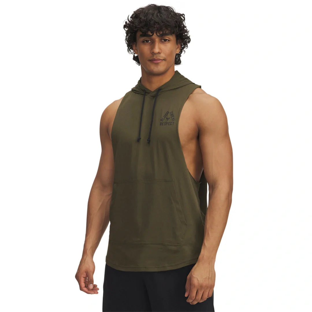 UA PROJECT ROCK SLEEVELESS HOODIE