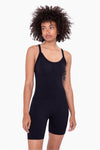 Sleeveless Micro-Ribbed Romper MONO B 