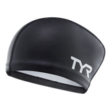 SWIM CAP SILICONE CONFORT LONG HAIR JR BLACK