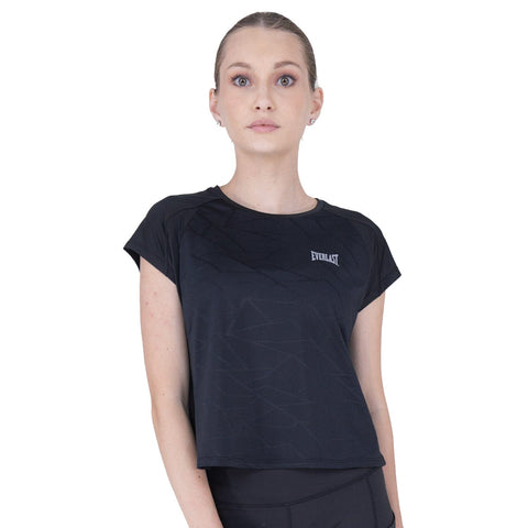 TSHIRT FEM POLY/SPX EVERLAST JACQUARD BK T SHIRT W EVERLAST 