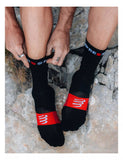 Ultra Trail Socks V2.0 - Black/Red Medias COMPRESSPORT 