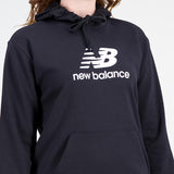 NB MUJER ESSENTIALS STACKED LOGO HOODIE