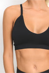 MONO B Seamless Cut-Out Racerback Athleisure Bra MUJER Sport-Bra MONO B 