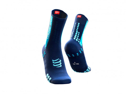 PRO RACING SOCKS V3.0 BIKE ICE BLUE Medias Compressport 