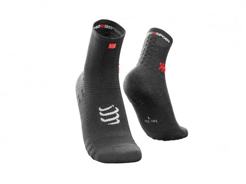 PRO RACING SOCKS V3.0 RUN HIGH BLACK Compressport 