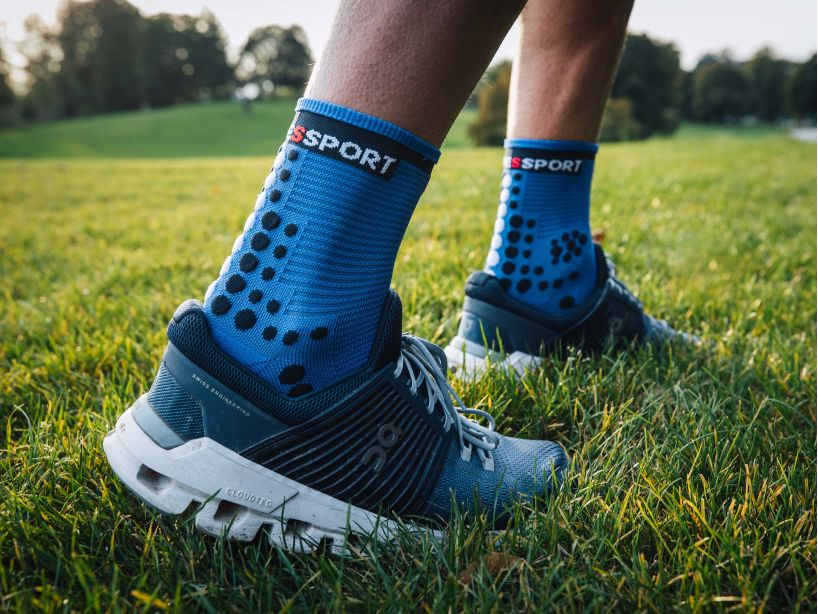 PRO RACING SOCKS V3.0 RUN HIGH BLUE LOLITE Compressport 
