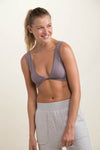 Ribbed Seamless Twist Front Bra Sport-Bra MONO B 