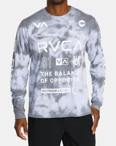 RVCA ALL BRAND LONG SLEEVE WORKOUT SHIRT T-SHIRT RVCA 