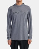 RVCA SURF PRINT RASHGUARD HOODIE OUTWEAR RUCA 