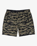 RVCA Yogger Stretch Elastic Waist Shorts 17" HOMBRE SHORT RVCA 