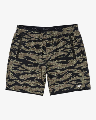 RVCA Yogger Stretch Elastic Waist Shorts 17" HOMBRE SHORT RVCA 