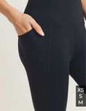 Side Pocket BLACK Workout Leggings leggins MONO B 