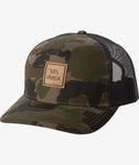 VA ALL THE WAY CURVED BRIM TRUCKER HAT VISERA RVCA 