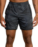 YOGGER IV ATHLETIC SHORTS 17" CAMO/BLACKGREY Short RVCA 