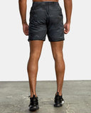 YOGGER IV ATHLETIC SHORTS 17" CAMO/BLACKGREY Short RVCA 