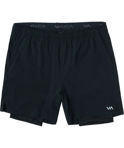 YOGGER TRAIN 2-IN-1 ELASTIC WORKOUT SHORTS 17 Short RVCA 